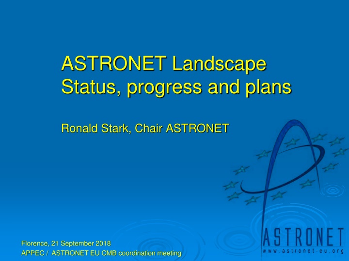 astronet landscape status progress and plans