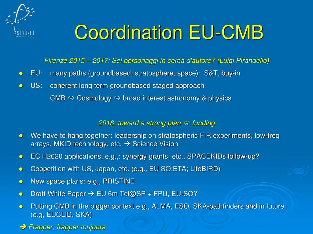 coordination eu cmb