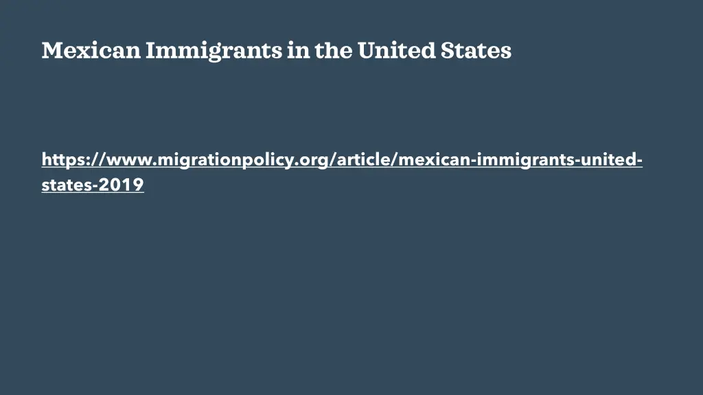 mexican immigrants in the united states