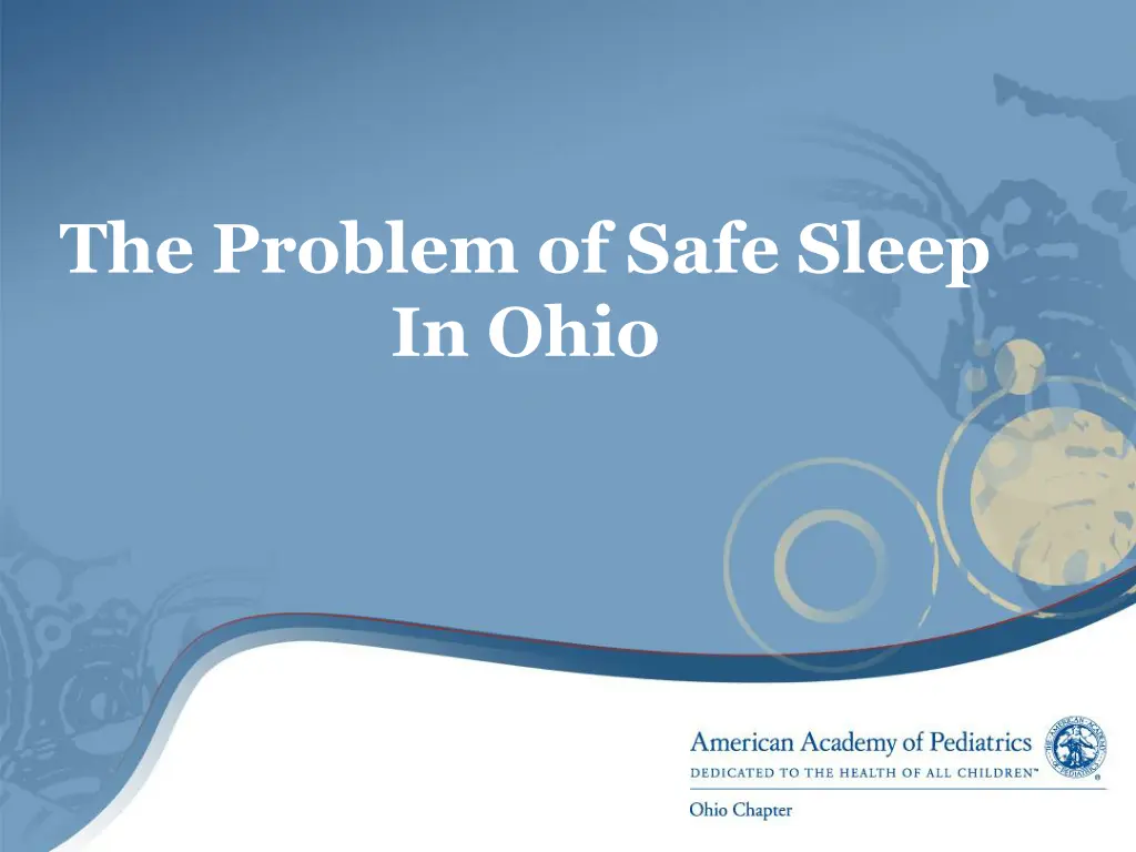 the problem of safe sleep in ohio