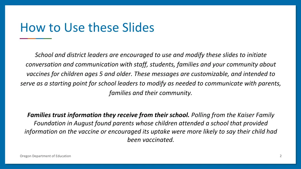 how to use these slides