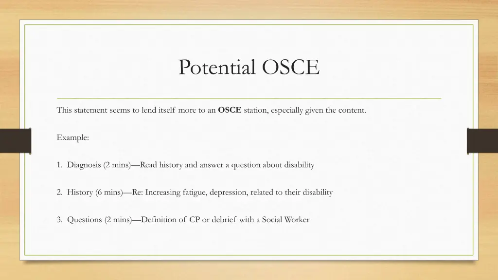 potential osce