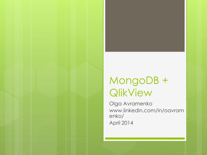 mongodb qlikview olga avramenko www linkedin