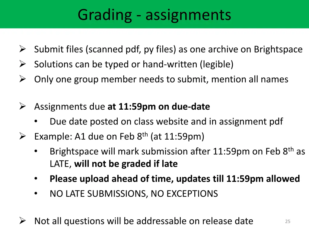 grading assignments 1