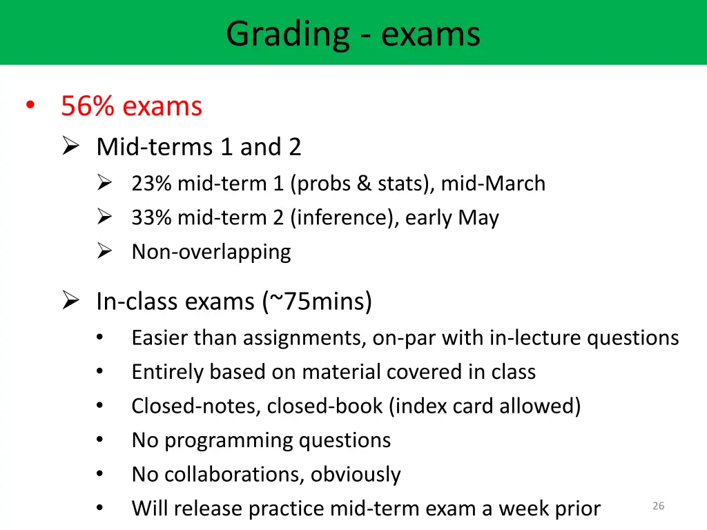 grading exams