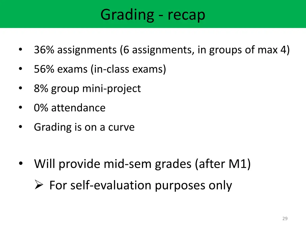 grading recap