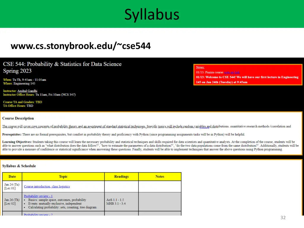 syllabus