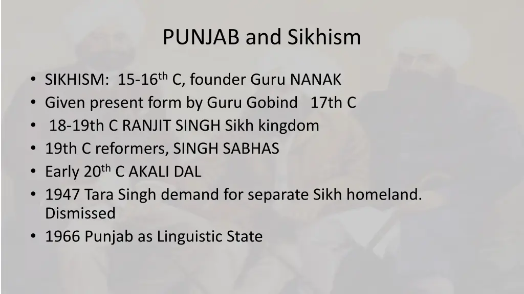 punjab and sikhism