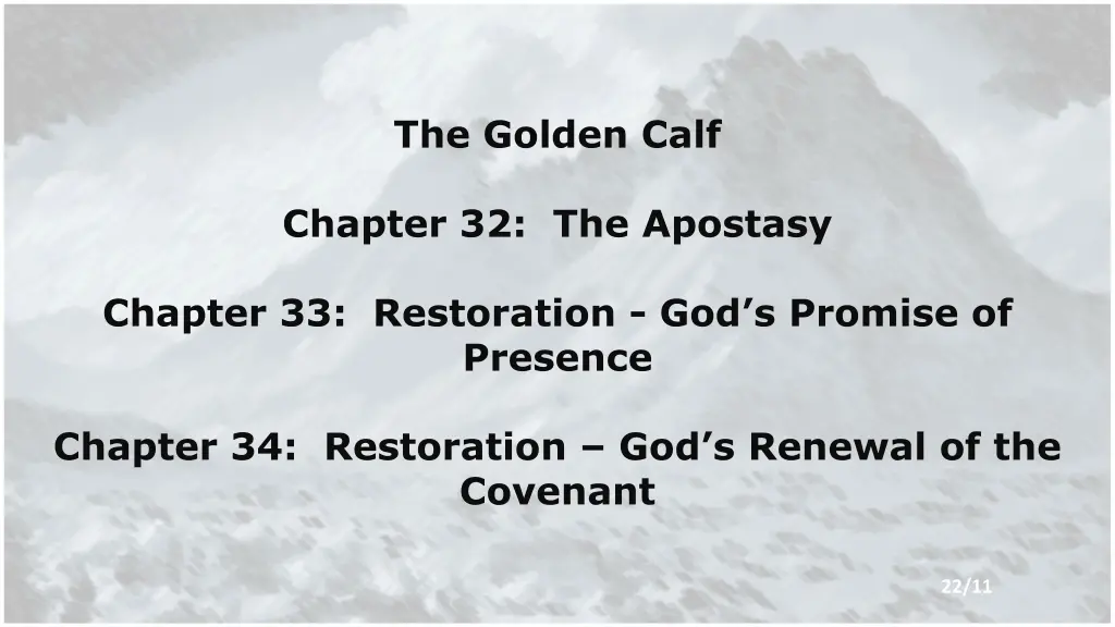 the golden calf