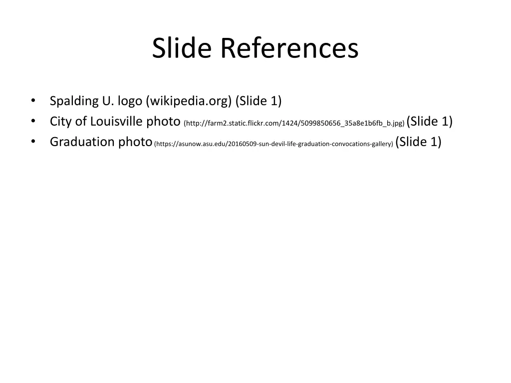 slide references