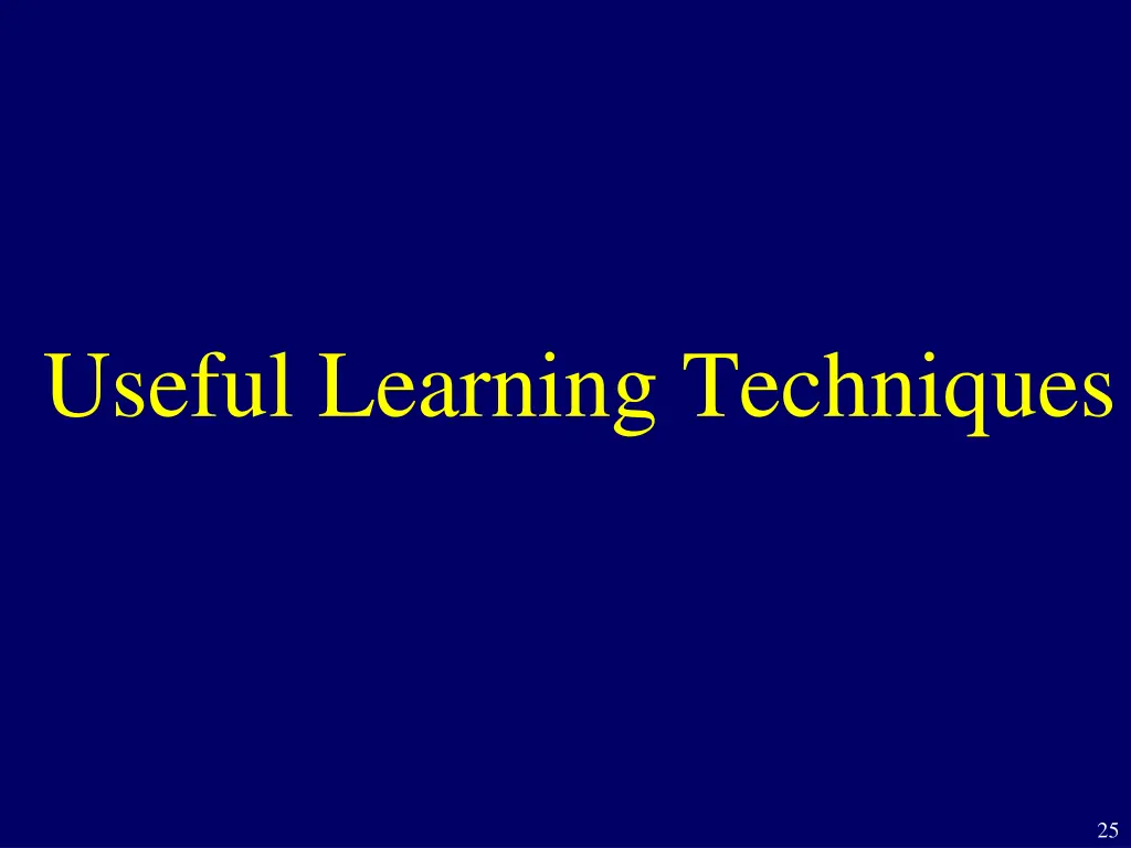 useful learning techniques