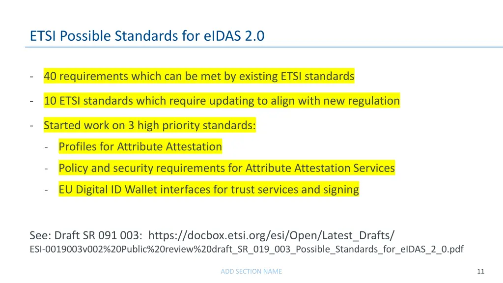 etsi possible standards for eidas 2 0