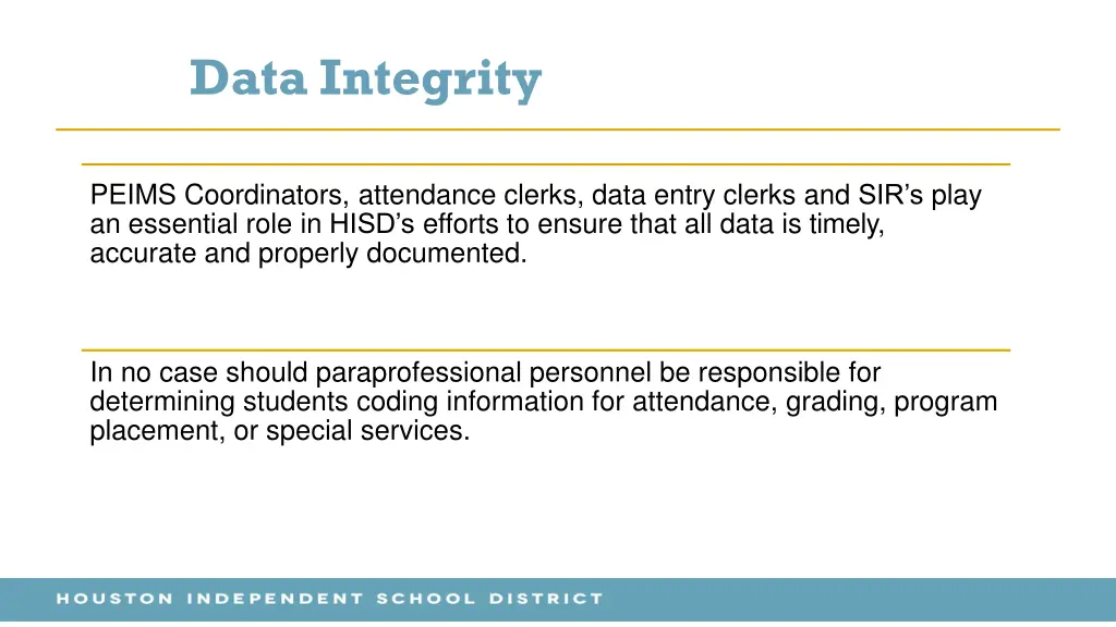 data integrity