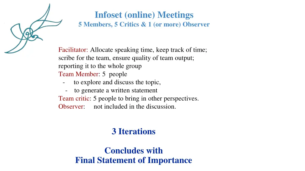 infoset online meetings 5 members 5 critics