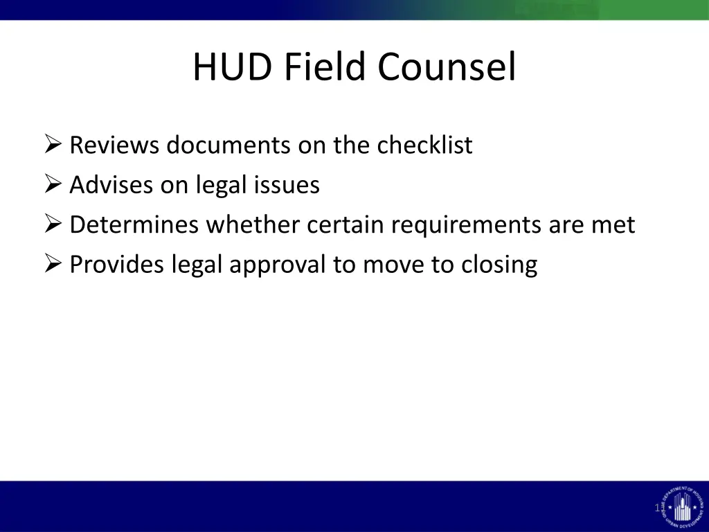 hud field counsel