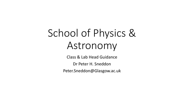 school of physics astronomy