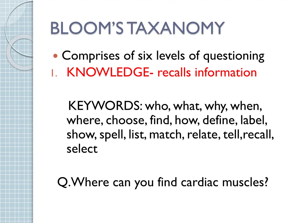 bloom s taxanomy