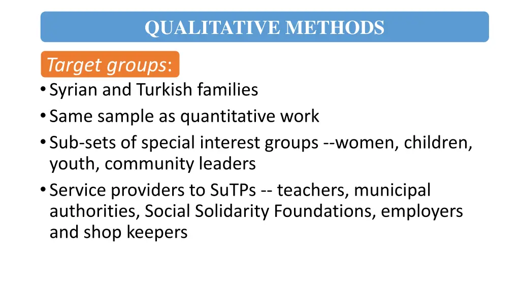 qualitative methods