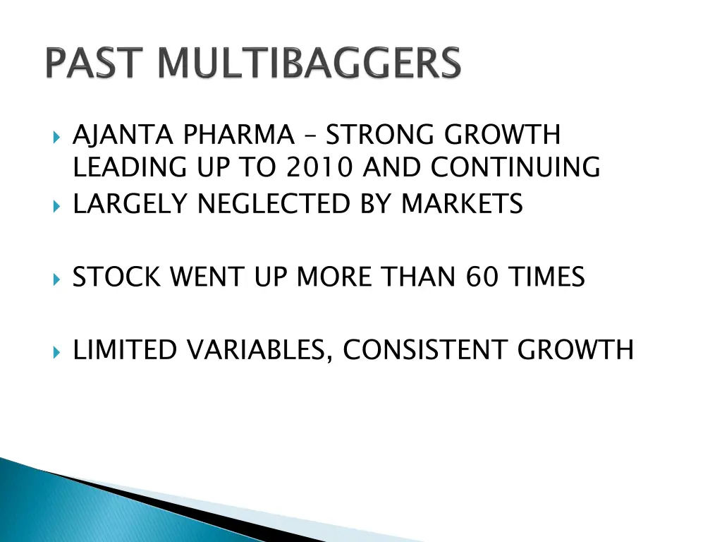 ajanta pharma strong growth leading up to 2010