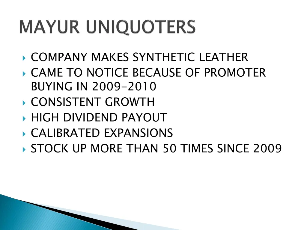 company makes synthetic leather came to notice