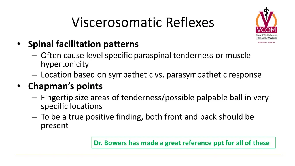 viscerosomatic reflexes