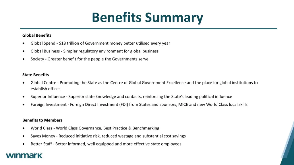 benefits summary
