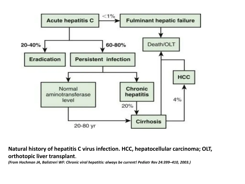 natural history of hepatitis c virus infection