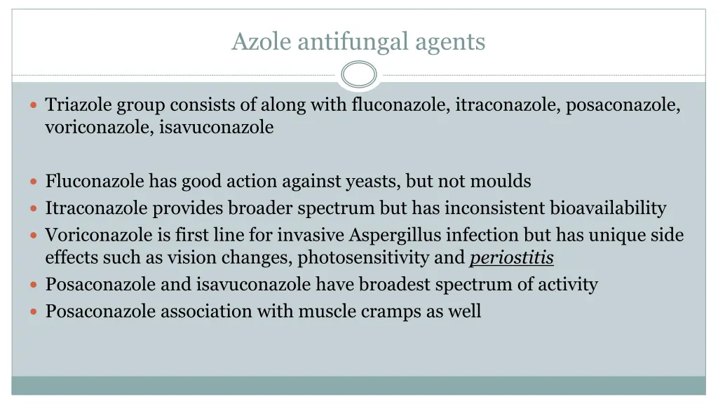 azole antifungal agents