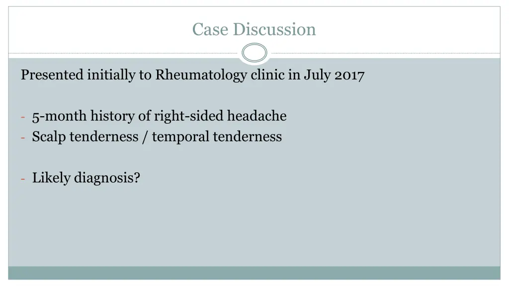 case discussion 1