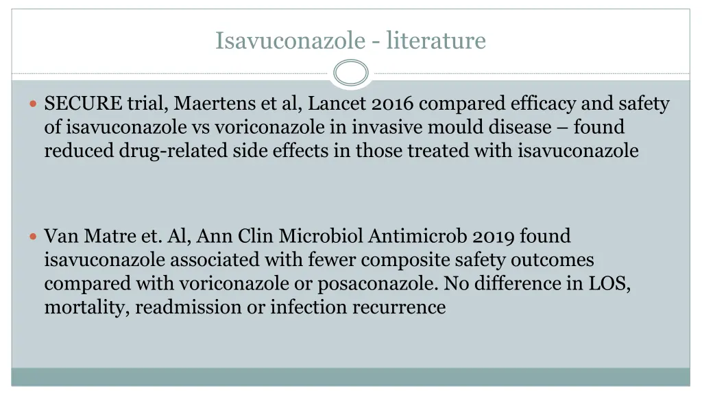 isavuconazole literature