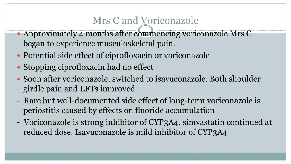 mrs c and voriconazole