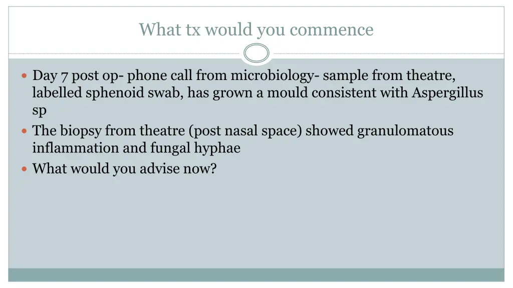 what tx would you commence 4