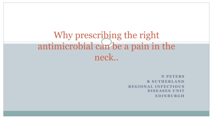 why prescribing the right antimicrobial