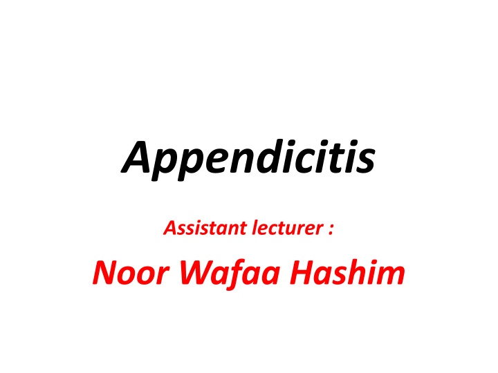 appendicitis