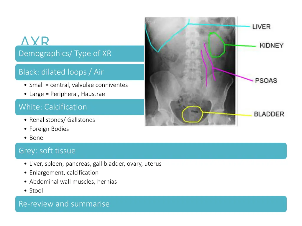 axr demographics type of xr