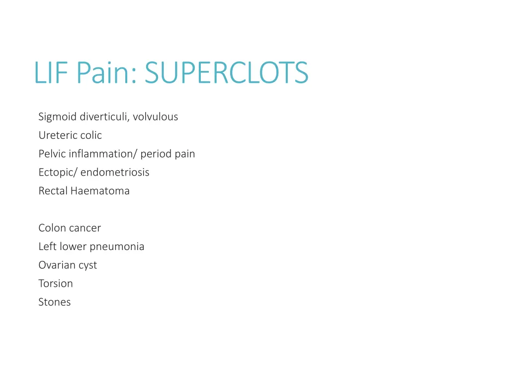 lif pain superclots