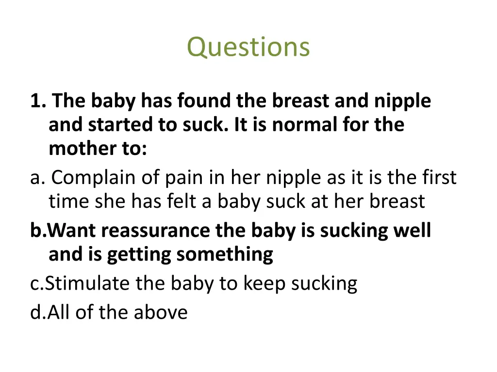 questions 1