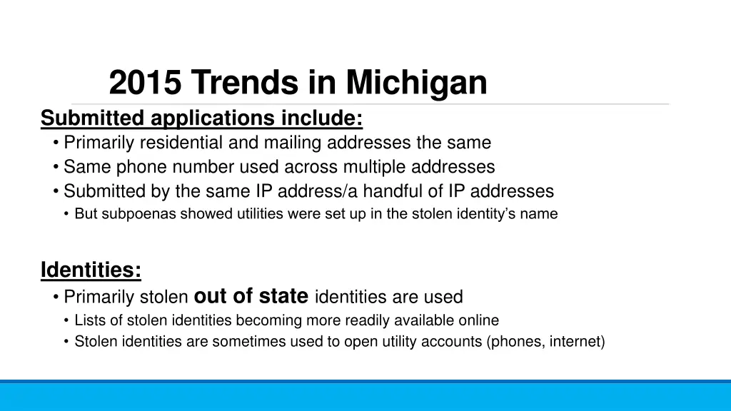 2015 trends in michigan