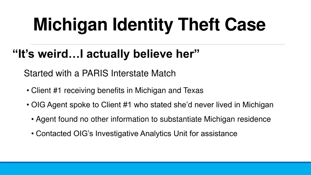 michigan identity theft case