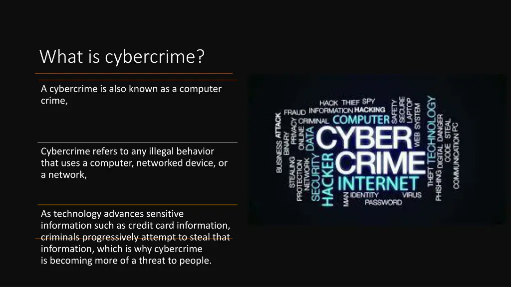 what is cybercrime