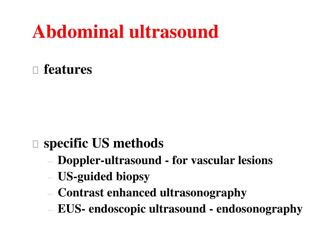 abdominal ultrasound