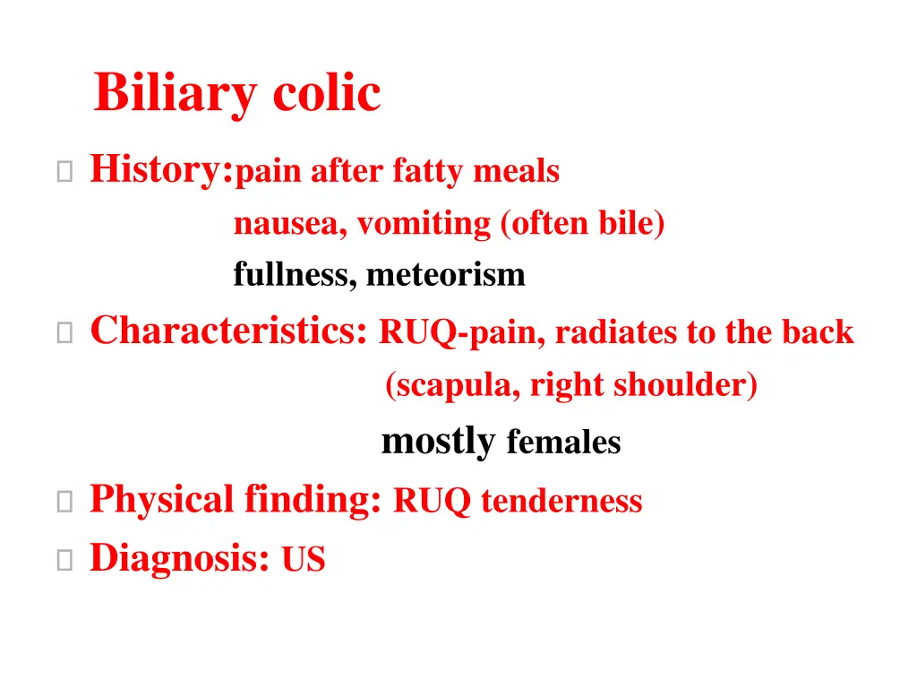 biliary colic