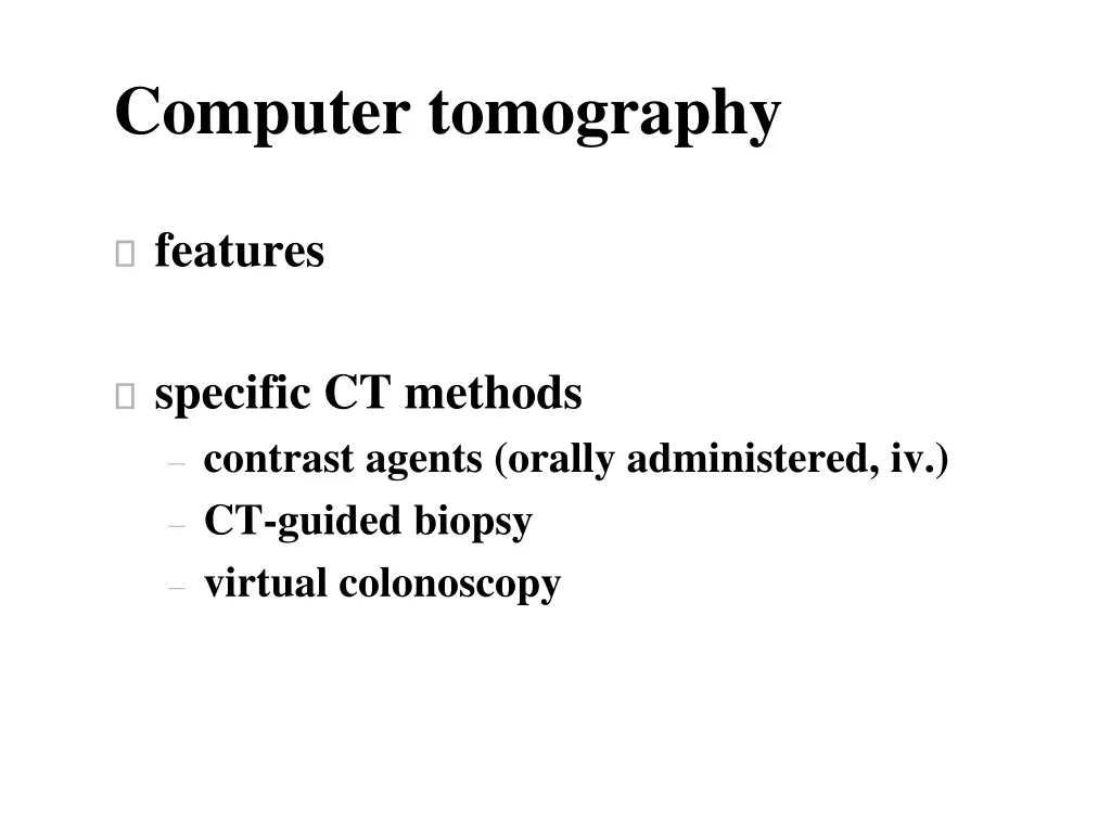 computer tomography