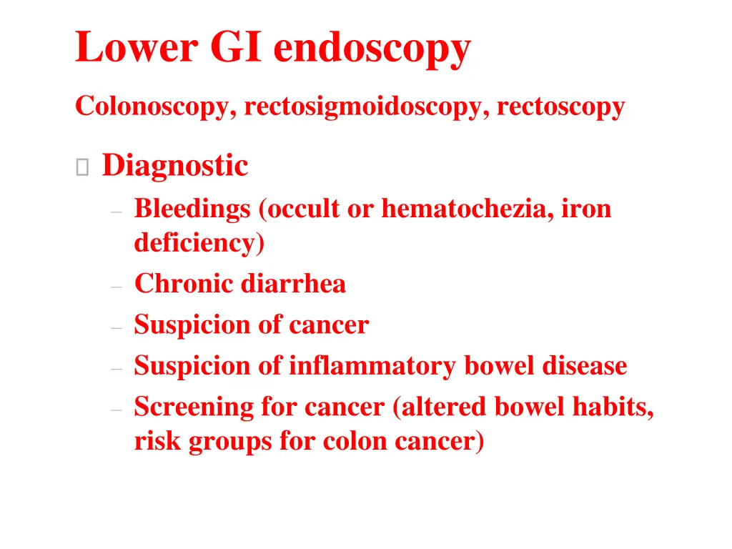 lower gi endoscopy