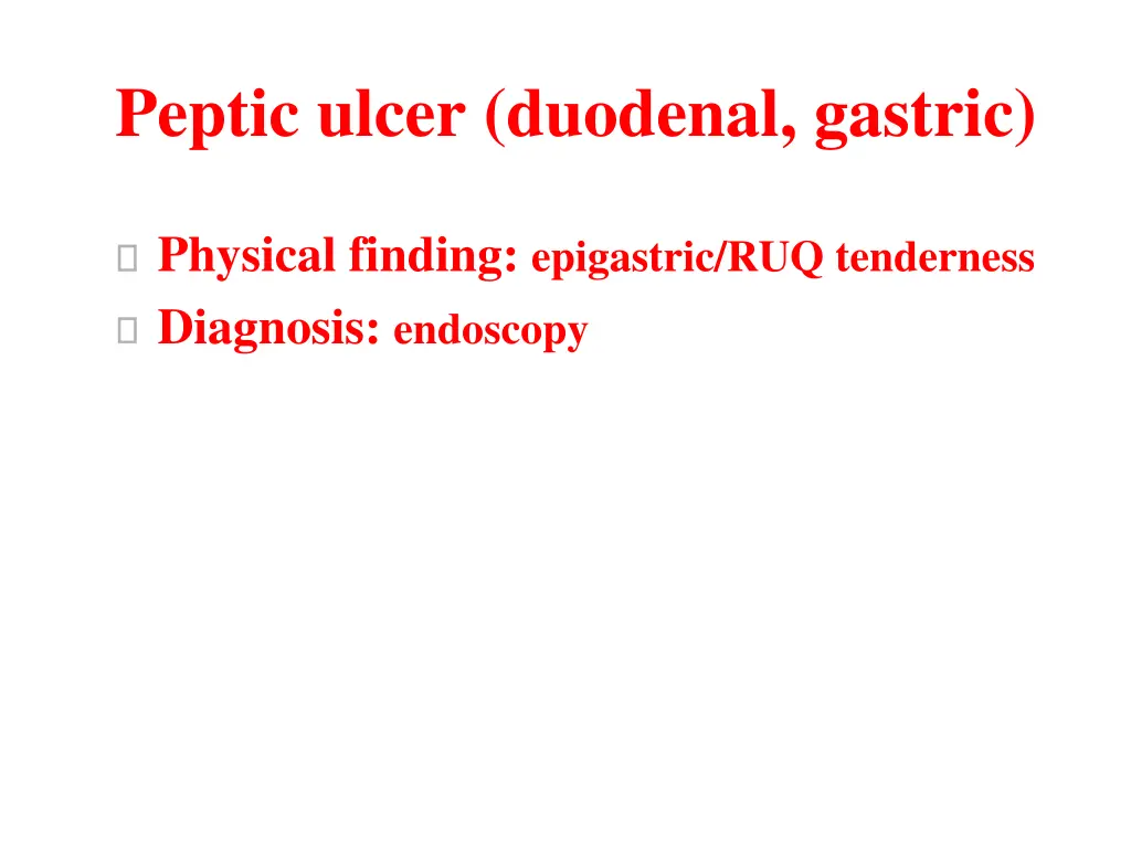 peptic ulcer duodenal gastric