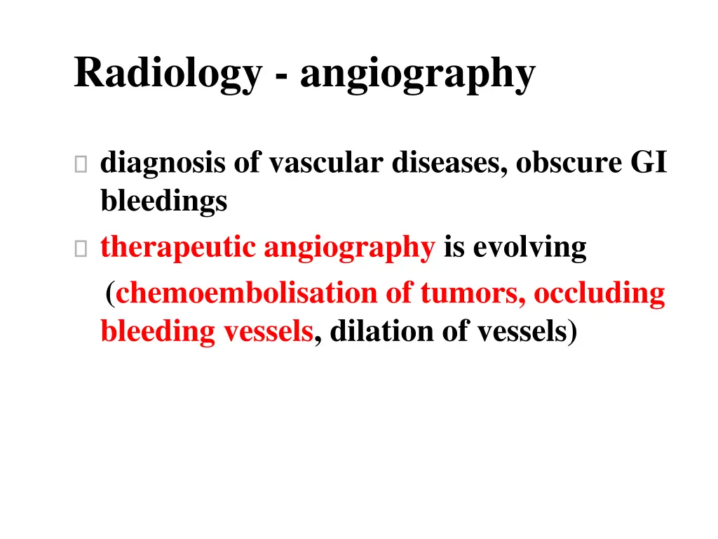 radiology angiography