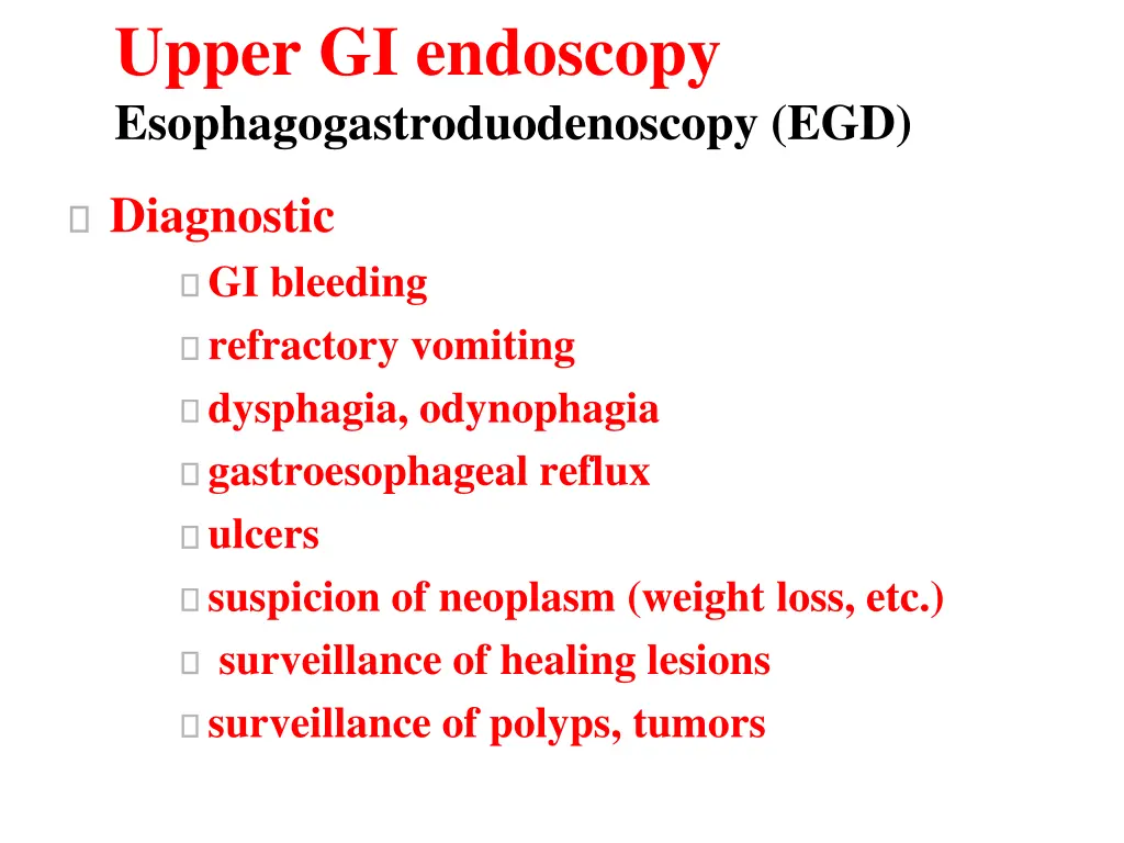 upper gi endoscopy esophagogastroduodenoscopy egd