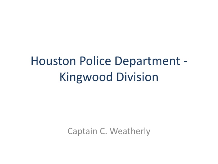 houston police department kingwood division