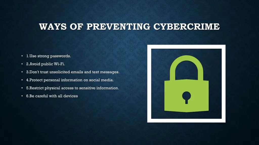 ways of preventing cybercrime