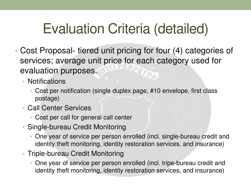 evaluation criteria detailed 4